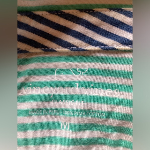 Vineyard Vines Pima Cotton Multicolor Polo Men’s Medium Preppy - Picture 5 of 5